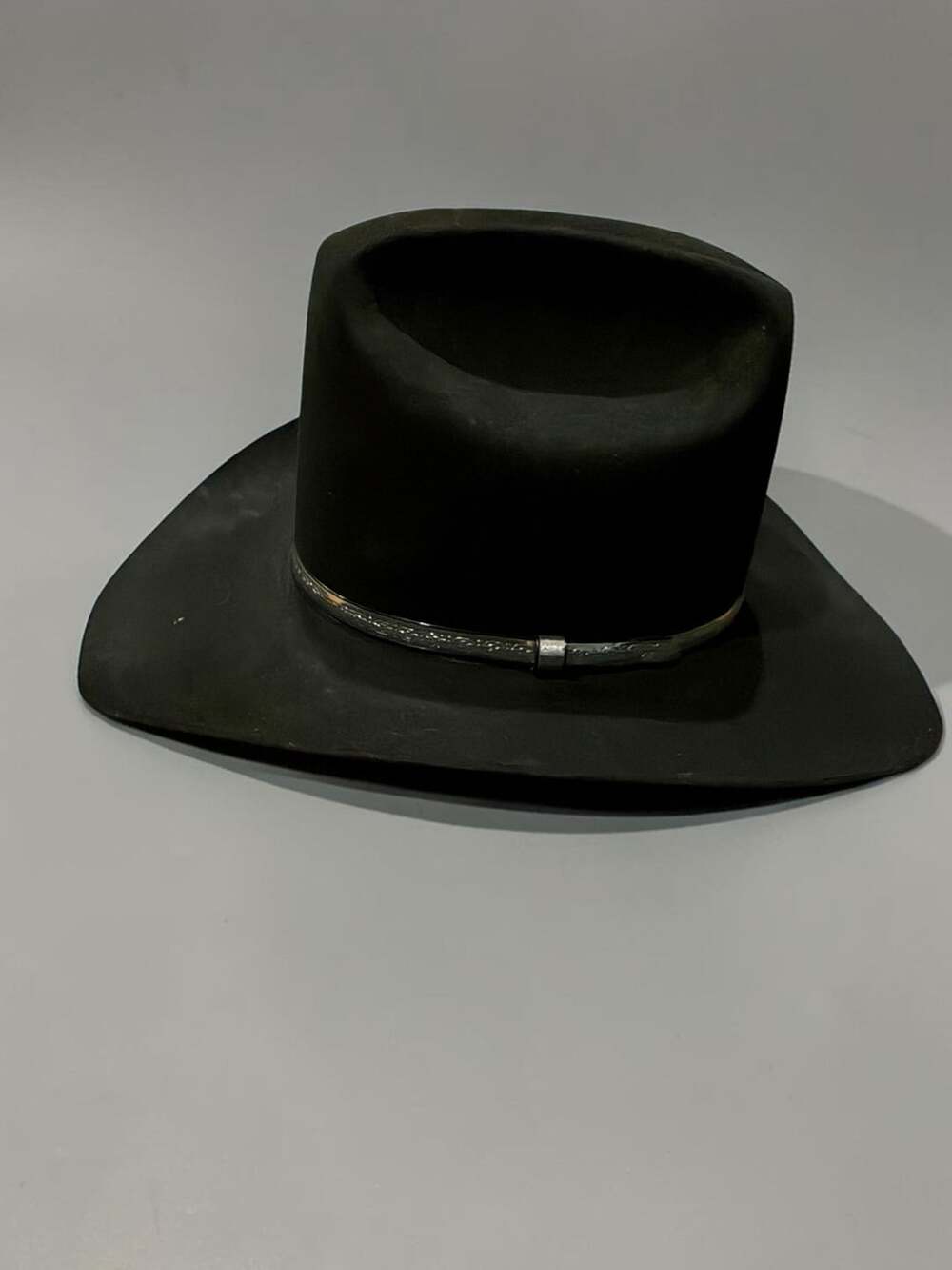 Resistol Quicksilver Cowboy Hat Size 7 1/2 Black Felt H4504